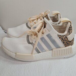 Adidas NMD R1 Cheetah‎ Women’s Size 7.5 fz1018 cloud white leopard animal print